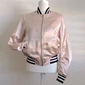 Topshop Satin Bomber Jacket